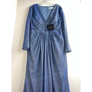 Macdougal Dress size 16 used once very good condition asking 200 blue sparkly
